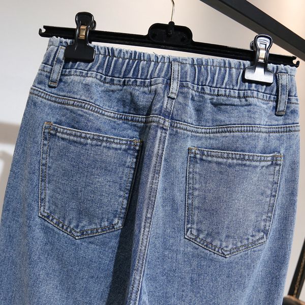 2011Boyfriend Jeans For Women High Waist Plus Size Softener Full Length Denim Harem Pants Retro Blue Gray 4xl 5xl, Retro blue 42528
2011Boyfriend Jeans For Women High Waist Plus Size Softener Full Length Denim Harem Pants Retro Blue Gray 4xl 5xl, Retro blue 42528