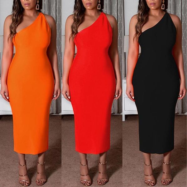 women fashion slim one shoulder backless cocktail party long dress 2021 casual dresses, Black;gray
women fashion slim one shoulder backless cocktail party long dress 2021 casual dresses, Black;gray