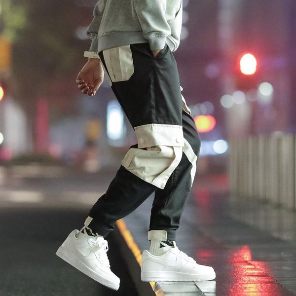 men's pants track men streetwear mens joggers harem hip hop tactical 2021 autumn plus size casual cargo patchwork, Black
men's pants track men streetwear mens joggers harem hip hop tactical 2021 autumn plus size casual cargo patchwork, Black
