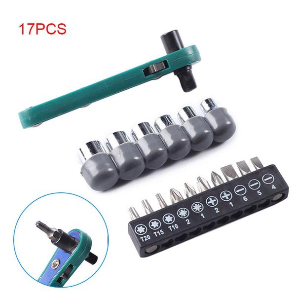 hand tools 17pcs set 1/4 inch ratchet wrench spanner sockets screwdriver interchangeable driver bit --m25
hand tools 17pcs set 1/4 inch ratchet wrench spanner sockets screwdriver interchangeable driver bit --m25