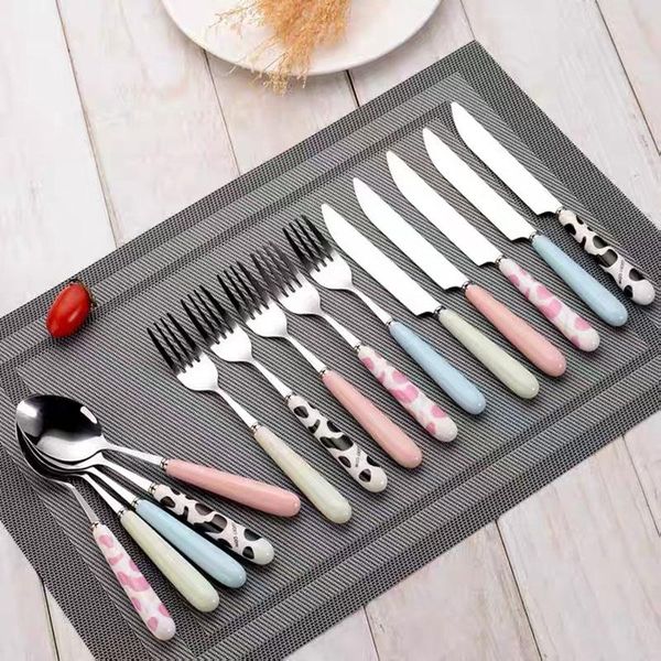 dinnerware sets 2021stainless steel western-style cutlery and fork set ceramic steak creative simple lovely fresh three-piece
dinnerware sets 2021stainless steel western-style cutlery and fork set ceramic steak creative simple lovely fresh three-piece