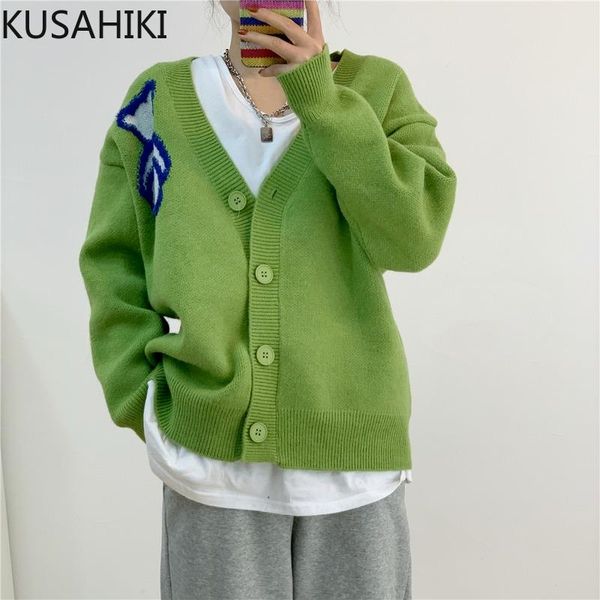 women's knits & tees kusahiki women knitted cardigan korean cartoon bear causal sweater coat 2021 knitwear long sleeve v-neck pull femm, White
women's knits & tees kusahiki women knitted cardigan korean cartoon bear causal sweater coat 2021 knitwear long sleeve v-neck pull femm, White