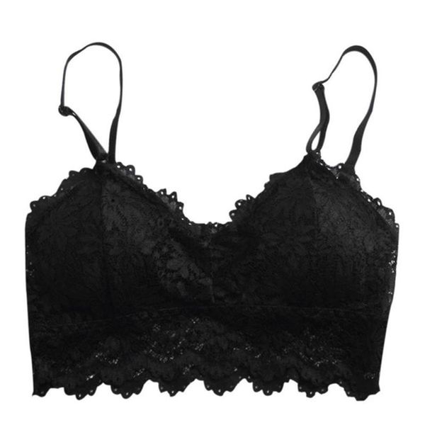 women tanks spaghetti strap crop padded underwear fitness sling vest casual adjustable lace floral bralette, White
women tanks spaghetti strap crop padded underwear fitness sling vest casual adjustable lace floral bralette, White