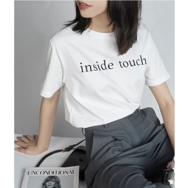 women's t-shirt 2021 summer letter print women t-shirts loose round neck short sleeve oversize cotton chic casual female basic tee, White
women's t-shirt 2021 summer letter print women t-shirts loose round neck short sleeve oversize cotton chic casual female basic tee, White