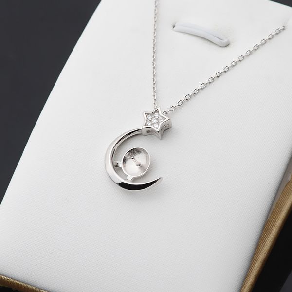 s925 silver star moon necklace collarbone pearl 9-10 set chain diy accessories female 383
s925 silver star moon necklace collarbone pearl 9-10 set chain diy accessories female 383