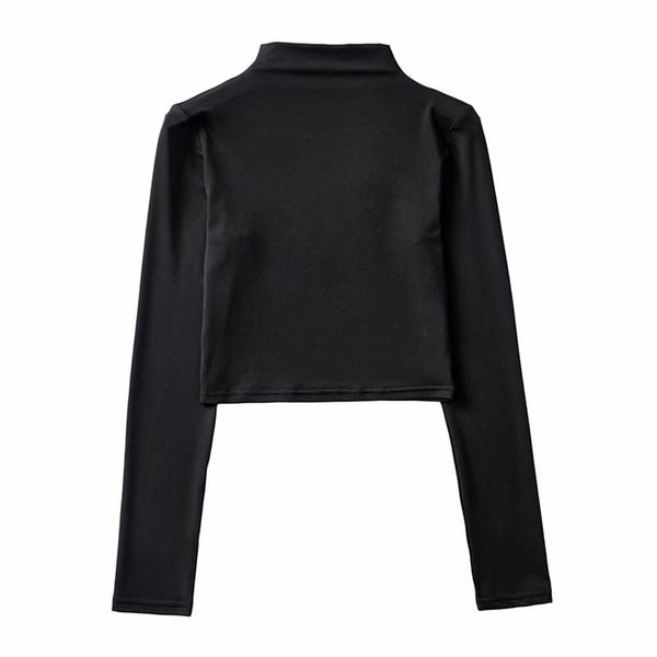 women's polos women casual autumn solid turtleneck elastic short pullover ladies sprint long sleeve black bodycon yogo suits, White
women's polos women casual autumn solid turtleneck elastic short pullover ladies sprint long sleeve black bodycon yogo suits, White