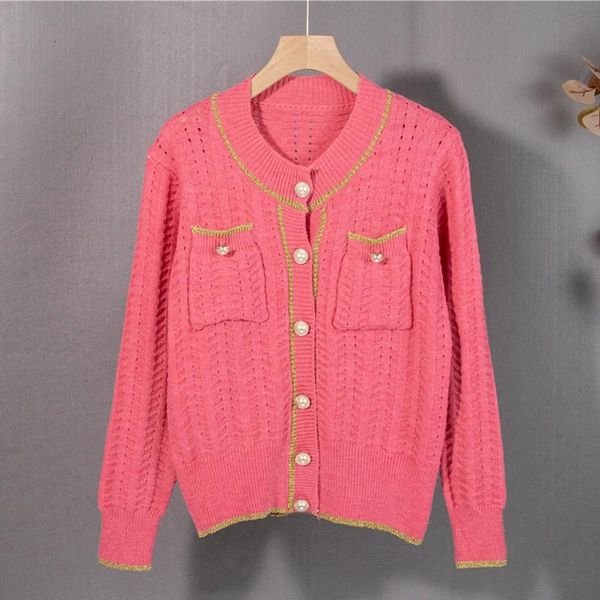 women's knits & tees runway fall korean striped pearl button sweater knitted elegant brand twist sweet cardigan coat, White
women's knits & tees runway fall korean striped pearl button sweater knitted elegant brand twist sweet cardigan coat, White