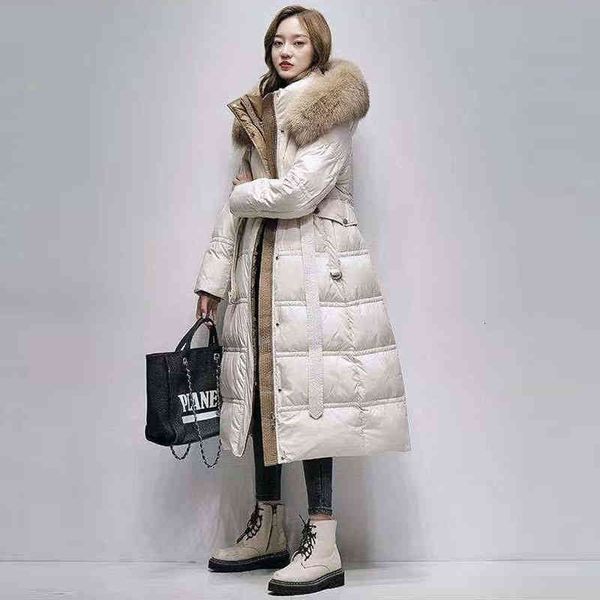 women's down & parkas women winter natural fur hooded 90% white duck jackets slim long parka female thick warm kurtka damska konq, Black
women's down & parkas women winter natural fur hooded 90% white duck jackets slim long parka female thick warm kurtka damska konq, Black