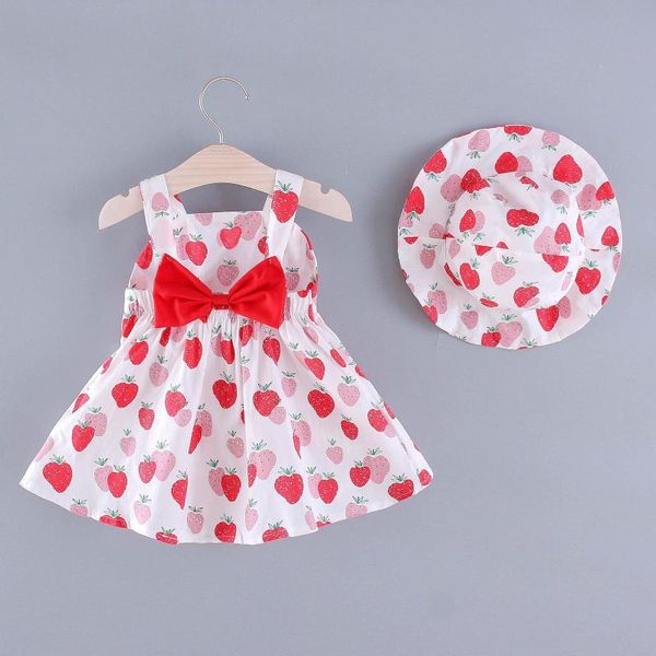 girl's dresses toddler baby girls clothes summer dress sleeveless strawberry printed princess suspender dress+hat for, Red;yellow
girl's dresses toddler baby girls clothes summer dress sleeveless strawberry printed princess suspender dress+hat for, Red;yellow