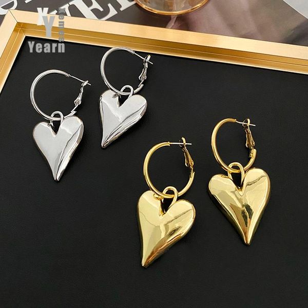 dangle & chandelier european and american fashion metal big peach heart pendant earrings for woman gothic girls jewelry korean accessories, Silver
dangle & chandelier european and american fashion metal big peach heart pendant earrings for woman gothic girls jewelry korean accessories, Silver