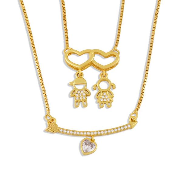 pendant necklaces flola gold chain boy and girl necklace copper cz small cute short friendship gifts family jewelry nkew86, Silver
pendant necklaces flola gold chain boy and girl necklace copper cz small cute short friendship gifts family jewelry nkew86, Silver