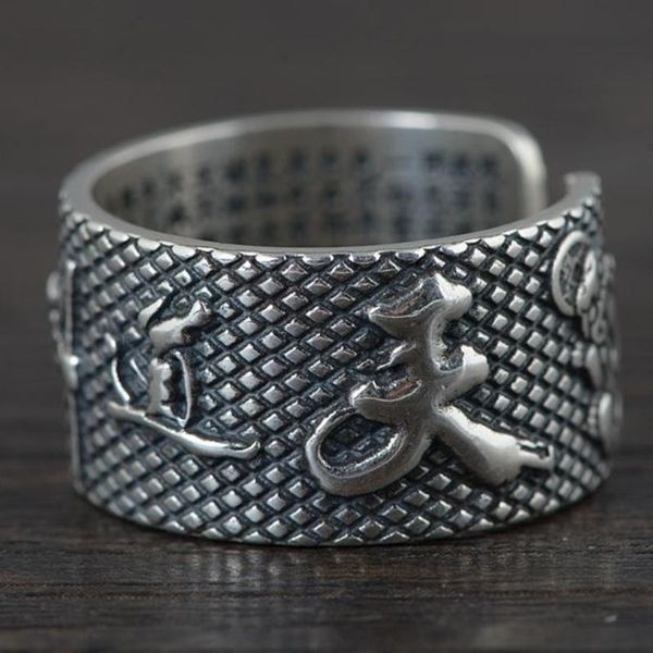 cluster rings 100% real 925 sterling silver retro buddha for man buddhist prayer mantra finger ring good luck bands gift fine jewelry, Golden;silver
cluster rings 100% real 925 sterling silver retro buddha for man buddhist prayer mantra finger ring good luck bands gift fine jewelry, Golden;silver