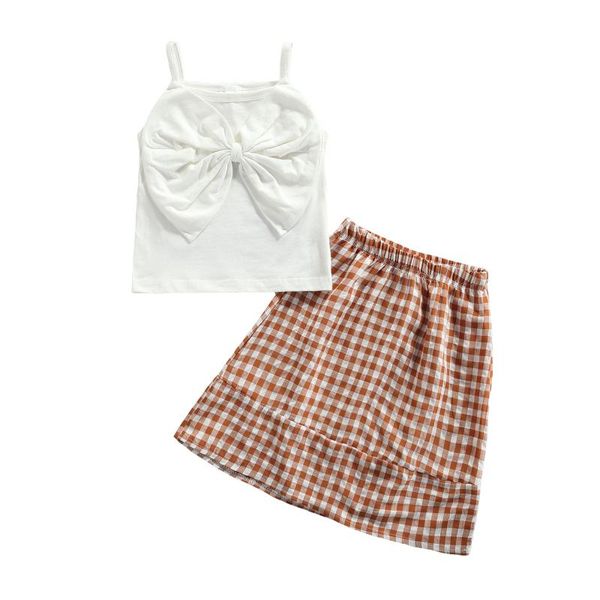 clothing sets 1-6 years sleeveless baby girl set girls casual two-piece clothes solid boat neck camisole elastic waist skirt, white/ pink
clothing sets 1-6 years sleeveless baby girl set girls casual two-piece clothes solid boat neck camisole elastic waist skirt, white/ pink