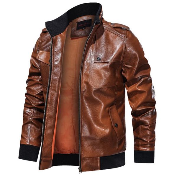 men's jackets men windproof motorcycle jacket long sleeve solid biker coat winter warm casual fitted outwear clubwear fashion clothes, Black;brown
men's jackets men windproof motorcycle jacket long sleeve solid biker coat winter warm casual fitted outwear clubwear fashion clothes, Black;brown
