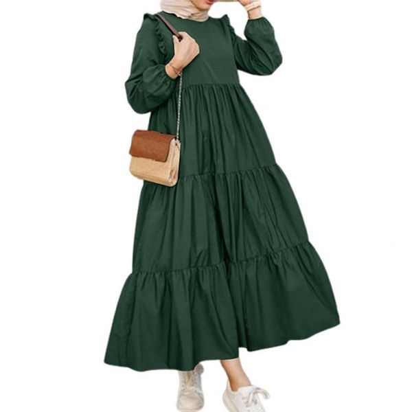 casual dresses long sleeve dress muslim women spring vintage ruffles abaya hijab vestido maxi, Black;gray
casual dresses long sleeve dress muslim women spring vintage ruffles abaya hijab vestido maxi, Black;gray