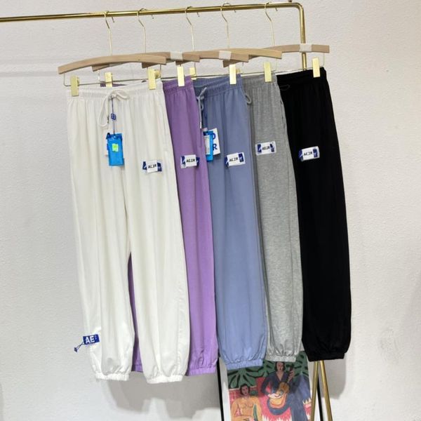 women's pants & capris ader error summer thin sweatpants loose elastic waist feet women adererror trousers, Black;white
women's pants & capris ader error summer thin sweatpants loose elastic waist feet women adererror trousers, Black;white