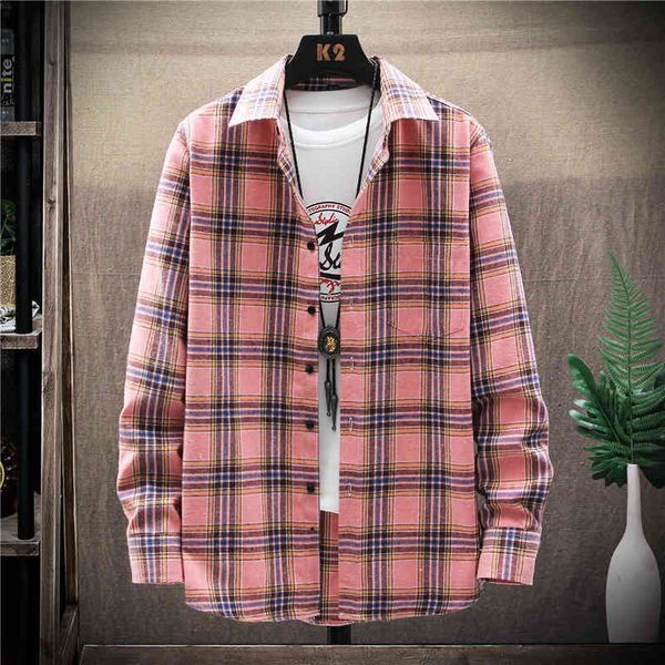 men's 2021 long sleeve shirt, korean casual coat, new year youth lapel, versatile plaid shirt, White;black
men's 2021 long sleeve shirt, korean casual coat, new year youth lapel, versatile plaid shirt, White;black