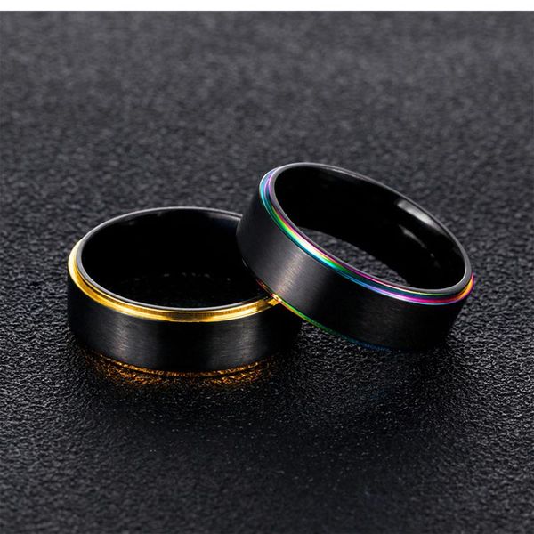 wedding rings 8mm stainless steel couple black polish gold engagement ring women men finger us size, Slivery;golden
wedding rings 8mm stainless steel couple black polish gold engagement ring women men finger us size, Slivery;golden