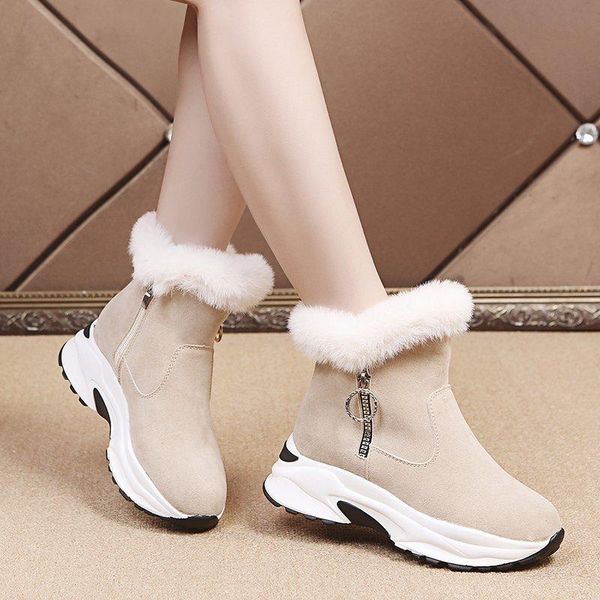 boots fur platform women shoes suede chunky ankle winter warm thick sole plush black beige botas
boots fur platform women shoes suede chunky ankle winter warm thick sole plush black beige botas