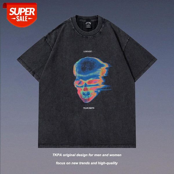 t shirt skull abstract print short-sleeved men's and women's tide brand retro wash high street vibe style loose bottoming #og0l, White;black
t shirt skull abstract print short-sleeved men's and women's tide brand retro wash high street vibe style loose bottoming #og0l, White;black