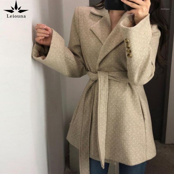 leiouna belt long solid slim 2021 fashion women overcoat office lady small suit autumn coat jackets manteau cloak women's wool & blends, Black
leiouna belt long solid slim 2021 fashion women overcoat office lady small suit autumn coat jackets manteau cloak women's wool & blends, Black