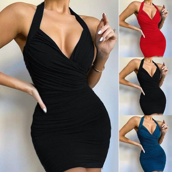 casual dresses bodycon mini dress women backless halter v neck bandage party lady pleated stretch club slim vestidos de fiesta, Black;gray
casual dresses bodycon mini dress women backless halter v neck bandage party lady pleated stretch club slim vestidos de fiesta, Black;gray