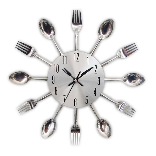 wall clocks cutlery design kitchen clock multicolor metal fork spoon for home living room decoration.
wall clocks cutlery design kitchen clock multicolor metal fork spoon for home living room decoration.