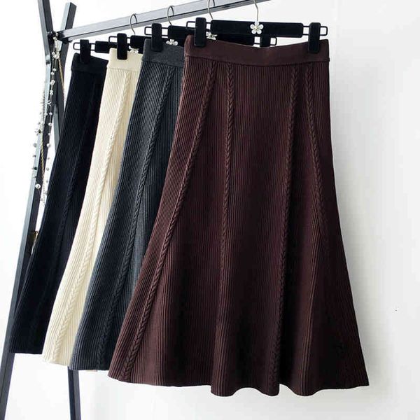 Skirts skirts Winter Cotton Blend Twist Knit Pleated Elegant A-line Flared Mid Calf Knitted Long S Z6C3, Black
Skirts skirts Winter Cotton Blend Twist Knit Pleated Elegant A-line Flared Mid Calf Knitted Long S Z6C3, Black