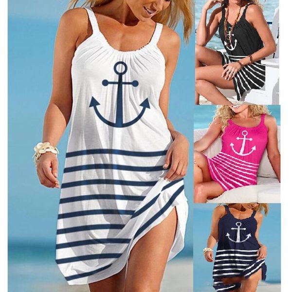 casual dresses spaghetti strap summer dress women beach style printed sleeveless mini lugentolo, Black;gray
casual dresses spaghetti strap summer dress women beach style printed sleeveless mini lugentolo, Black;gray