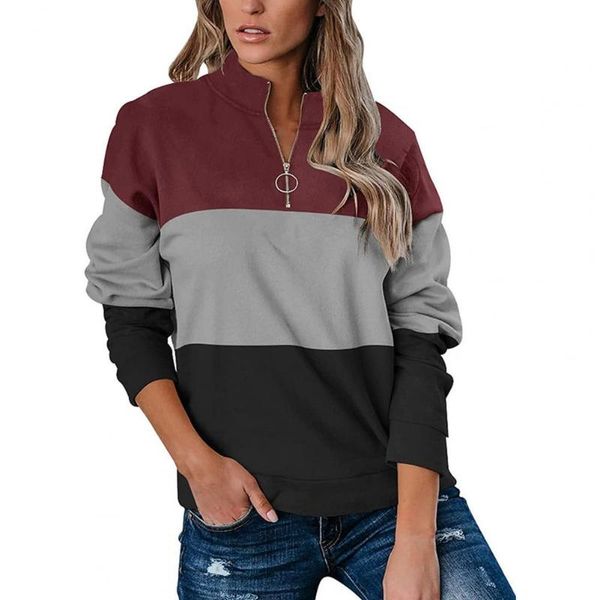 women's hoodies & sweatshirts loose casual women sweetshirt long sleeve activewear three-tone patchwork sweatshirt for daily wear 2021, Black
women's hoodies & sweatshirts loose casual women sweetshirt long sleeve activewear three-tone patchwork sweatshirt for daily wear 2021, Black