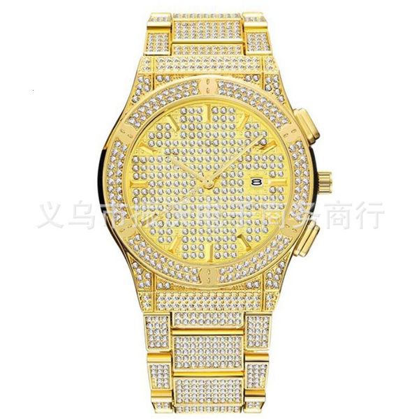 high grade full diamond watch hip hop punk large dial men's star, Slivery;brown
high grade full diamond watch hip hop punk large dial men's star, Slivery;brown