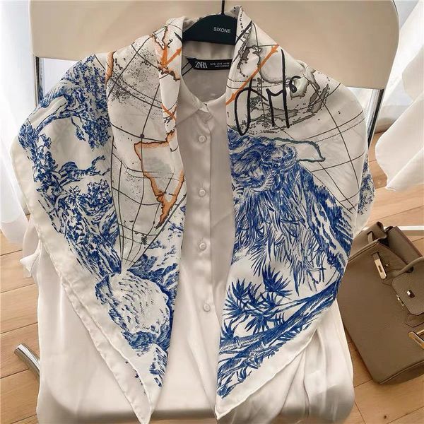 scarves 90cm * designed scarf lady shawl printed silk felt headscarf beach sun pack wrap 2021, Blue;gray
scarves 90cm * designed scarf lady shawl printed silk felt headscarf beach sun pack wrap 2021, Blue;gray