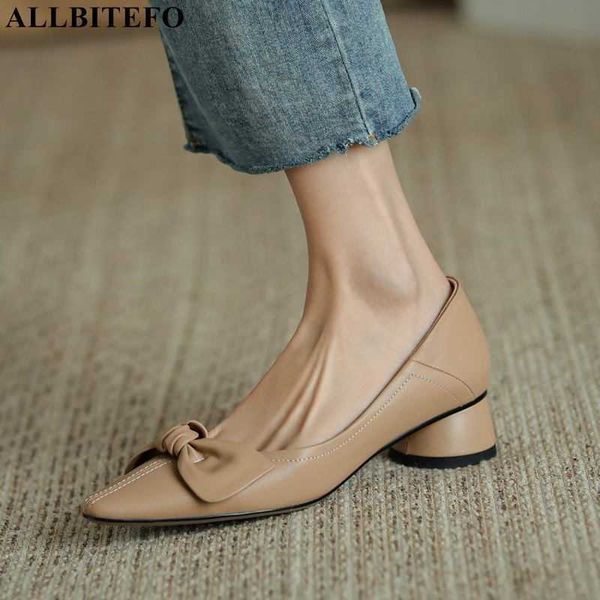 allbitefo bow design thick heel comfortable soft genuine leather women heels shoes sweet fashion high heel shoes high heels 210611, Black
allbitefo bow design thick heel comfortable soft genuine leather women heels shoes sweet fashion high heel shoes high heels 210611, Black