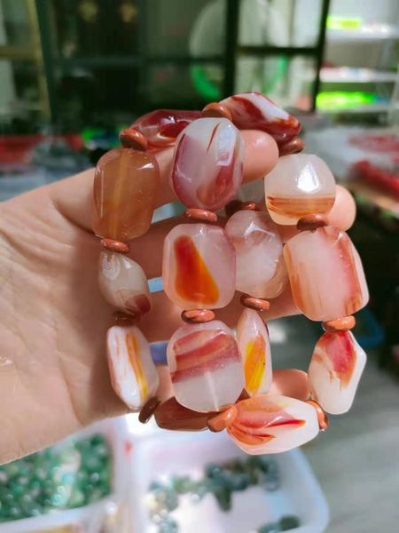 decorative objects & figurines natural agate bracelet about 52-55g men and women can bring bright color energy healing stone
decorative objects & figurines natural agate bracelet about 52-55g men and women can bring bright color energy healing stone