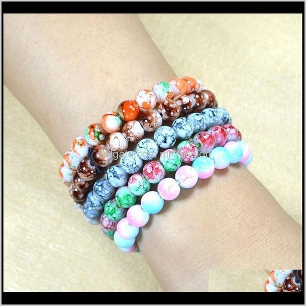 beaded strands bracelets jewelryfashion promotional gifts 8mmx22 grains 16cm glass imitation agate like beads elastic force bracelet 9 colo, Black
beaded strands bracelets jewelryfashion promotional gifts 8mmx22 grains 16cm glass imitation agate like beads elastic force bracelet 9 colo, Black