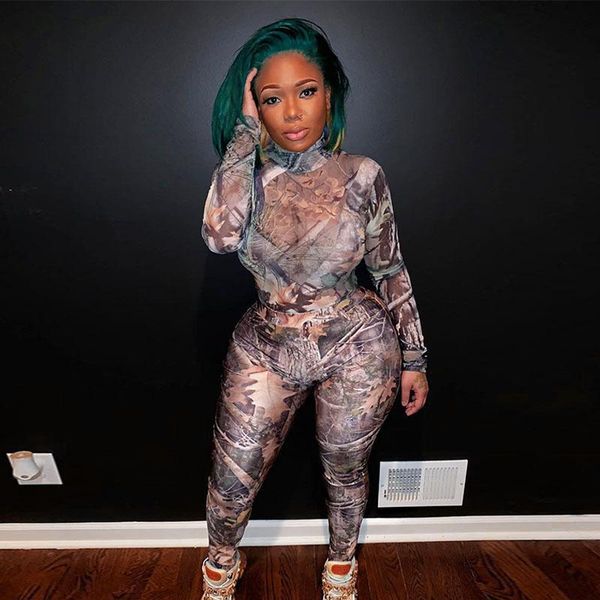 women's tracksuits echoine mesh aesthetic print bodysuit and legging pants set two piece club outfits women streetwear skinny jumpsuit, Gray
women's tracksuits echoine mesh aesthetic print bodysuit and legging pants set two piece club outfits women streetwear skinny jumpsuit, Gray