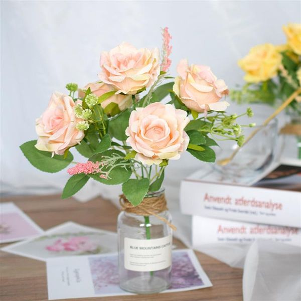 heads silk rose artificial flowers bouquet diy art simulation fake for home garden party wedding decoration decorative & wreaths
heads silk rose artificial flowers bouquet diy art simulation fake for home garden party wedding decoration decorative & wreaths