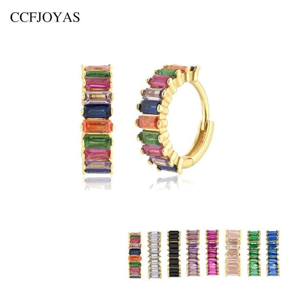 hoop & huggie ccfjoyas high-quality gold color 925 sterling silver crystal small earrings rainbow/rose red/purple zircon circle, Golden;silver
hoop & huggie ccfjoyas high-quality gold color 925 sterling silver crystal small earrings rainbow/rose red/purple zircon circle, Golden;silver