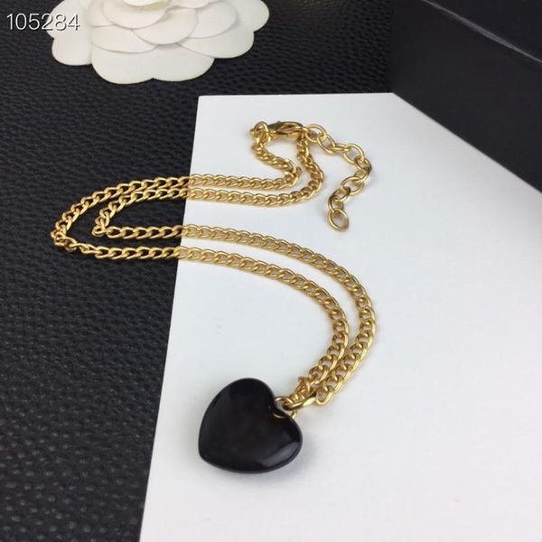 chains fashion black heart simple c birthday gift rose gold necklace wedding party jewelry, Silver
chains fashion black heart simple c birthday gift rose gold necklace wedding party jewelry, Silver