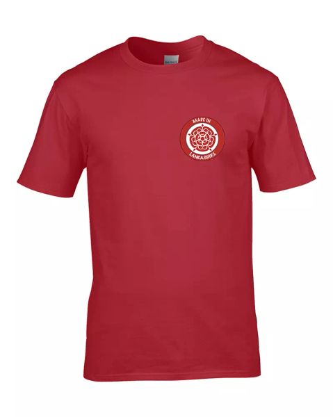 MADE IN LANCASHIRE- North West Red Rose regional Pride Youth Tshirt, White;black 
MADE IN LANCASHIRE- North West Red Rose regional Pride Youth Tshirt, White;black