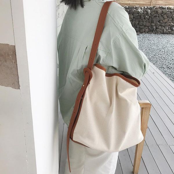 evening bags canvas messenger shoulder bag korean version of simple and versatile large-capacity shopping bucket
evening bags canvas messenger shoulder bag korean version of simple and versatile large-capacity shopping bucket