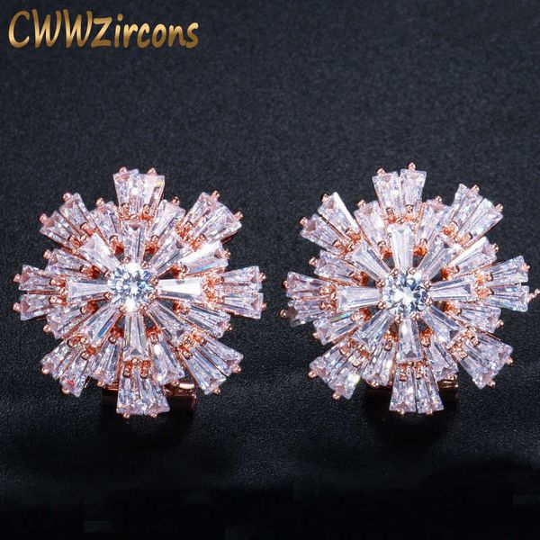 luxury cubic zirconia jewelry rose gold color large sparkling snowflake big zircon crystal earrings for girls cz137 210714, Golden;silver
luxury cubic zirconia jewelry rose gold color large sparkling snowflake big zircon crystal earrings for girls cz137 210714, Golden;silver