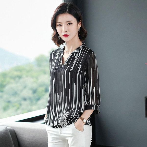 women's blouses & shirts chiffon shirt korean summer sleeve loose v-neck elegant casual blouse slim sweet pullover, White
women's blouses & shirts chiffon shirt korean summer sleeve loose v-neck elegant casual blouse slim sweet pullover, White