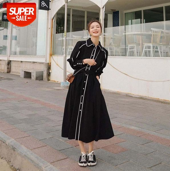 black shirt temperament dress in the new year cold wind women's mid-length design #vj93, Black;gray
black shirt temperament dress in the new year cold wind women's mid-length design #vj93, Black;gray