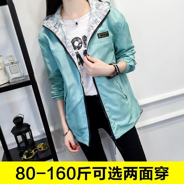spring and autumn korean version, factory sale of 2021 women's windbreaker on both loose short coat, female jackets, Black;brown
spring and autumn korean version, factory sale of 2021 women's windbreaker on both loose short coat, female jackets, Black;brown
