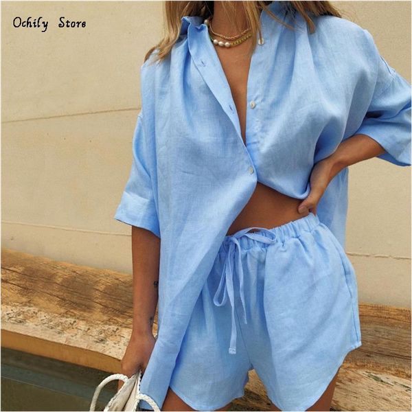 women's tracksuits summer tracksuit women 2021 lounge wear shorts set short sleeve shirt loose suit two piece casual, Gray
women's tracksuits summer tracksuit women 2021 lounge wear shorts set short sleeve shirt loose suit two piece casual, Gray