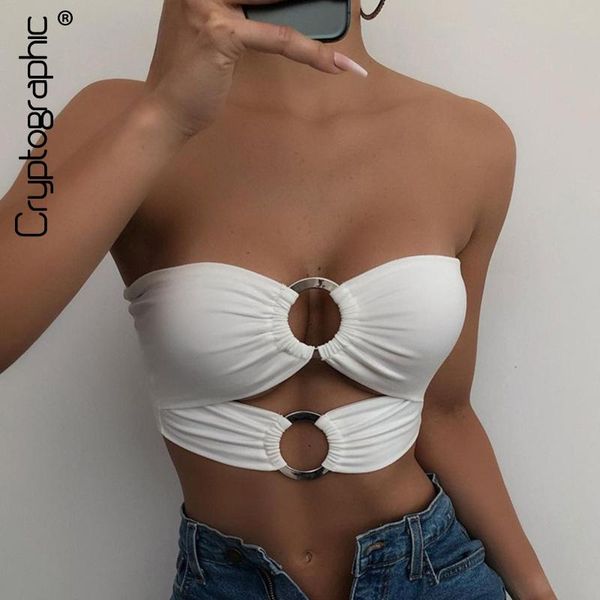 women's tanks & camis cryptographic strapless rings cut out crop for women fashion chic sleeveless backless cropped short summ, White
women's tanks & camis cryptographic strapless rings cut out crop for women fashion chic sleeveless backless cropped short summ, White