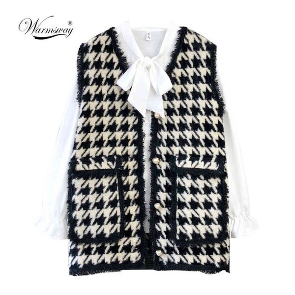 houndstooth faux mink fur women spring autumn single-breasted waistcoat knitted vest sleeveless jacket c-258 211130, Black;white
houndstooth faux mink fur women spring autumn single-breasted waistcoat knitted vest sleeveless jacket c-258 211130, Black;white