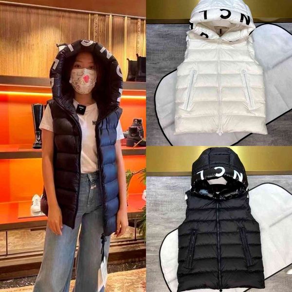 down coat 2021 autumn and winter m family hooded vest jacket men's women's lovers' thickened fashion waistcoat, Black
down coat 2021 autumn and winter m family hooded vest jacket men's women's lovers' thickened fashion waistcoat, Black