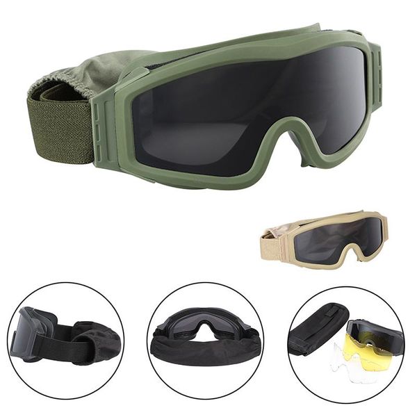 outdoor eyewear hunting protective goggles tactical training windproof cs army glasses paintball military climbing motorcycle
outdoor eyewear hunting protective goggles tactical training windproof cs army glasses paintball military climbing motorcycle